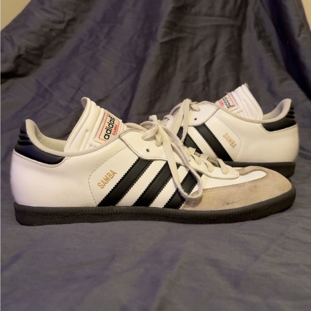 Adidas White Sambas Men’s 10.5